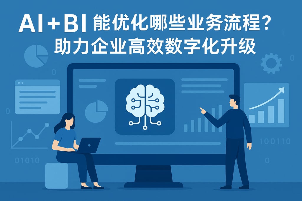 AI+BI能优化哪些业务流程？助力企业高效数字化升级