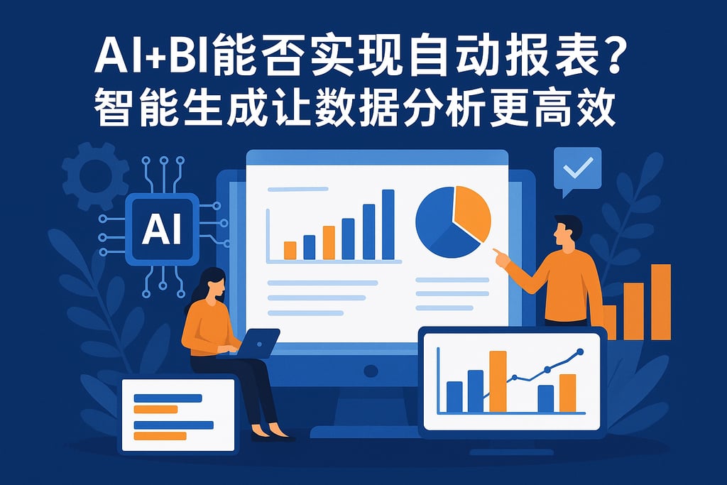 AI+BI能否实现自动报表？智能生成让数据分析更高效