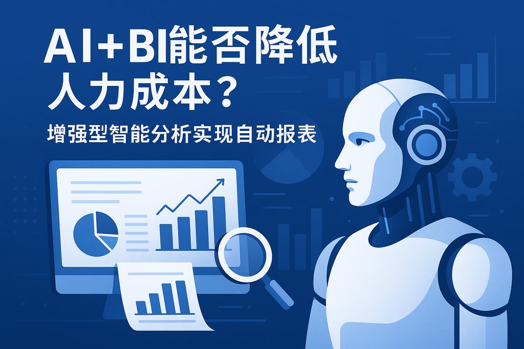AI+BI能否降低人力成本？增强型智能分析实现自动报表