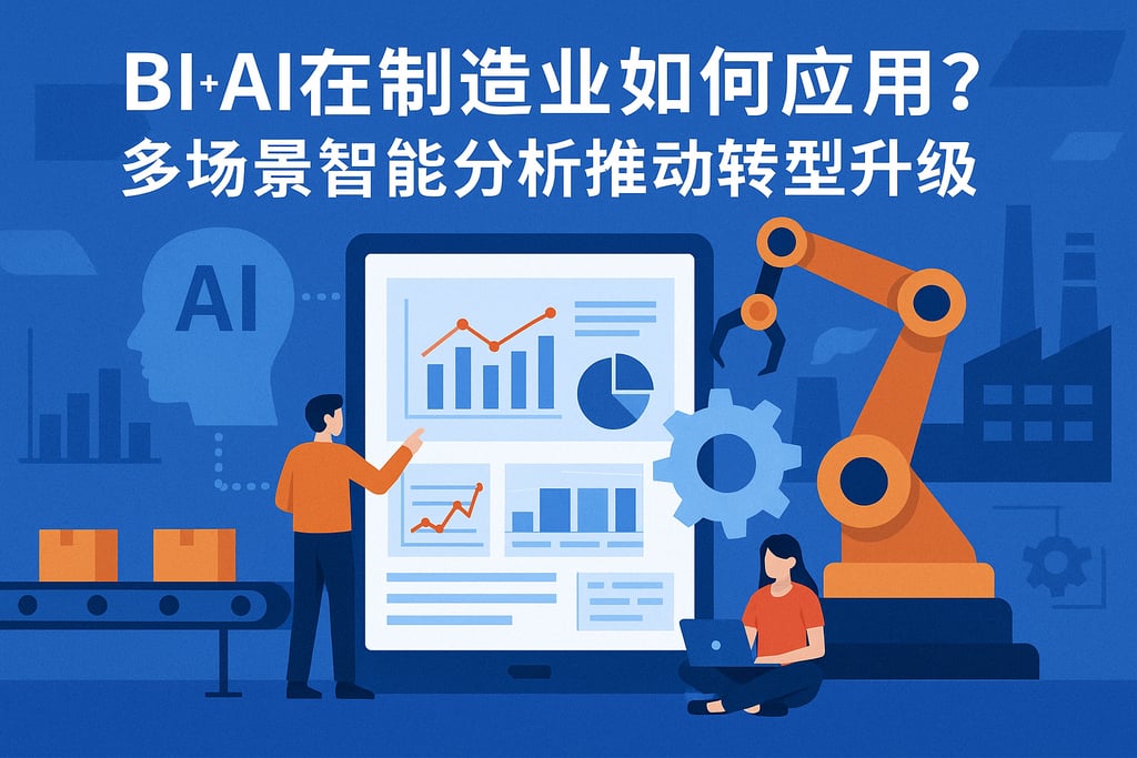 BI+AI在制造业如何应用？多场景智能分析推动转型升级