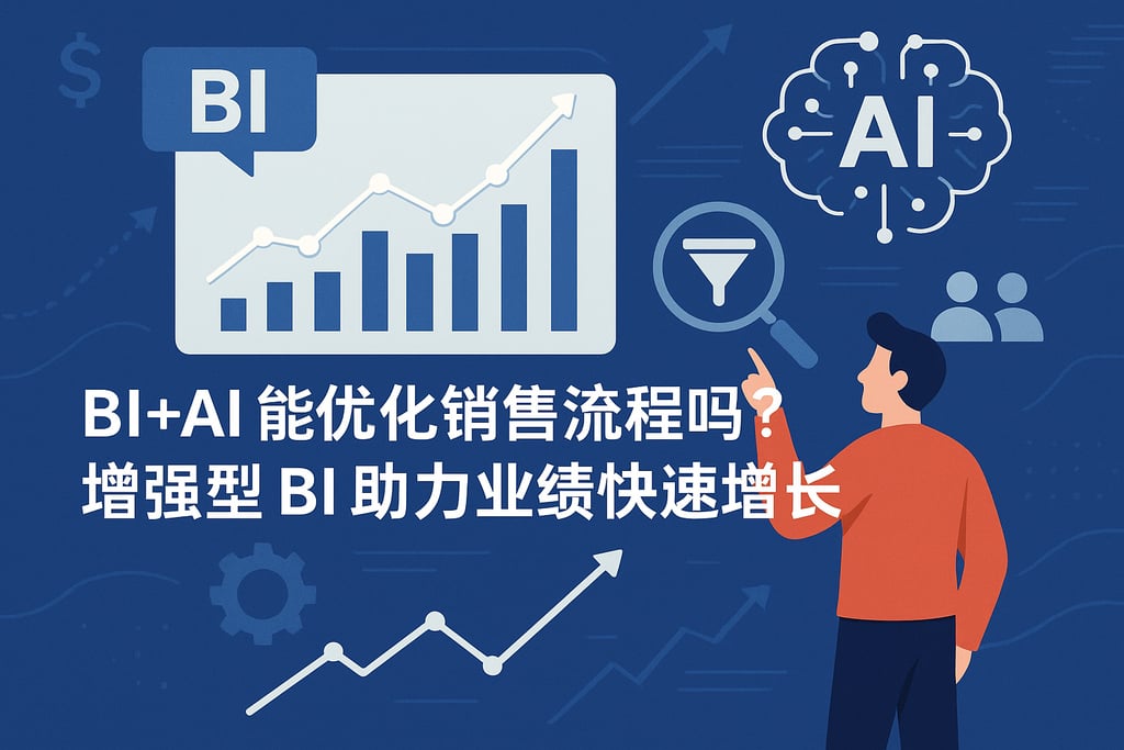 BI+AI能优化销售流程吗？增强型BI助力业绩快速增长