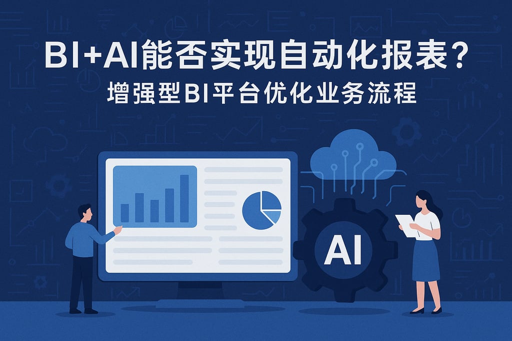 BI+AI能否实现自动化报表？增强型BI平台优化业务流程