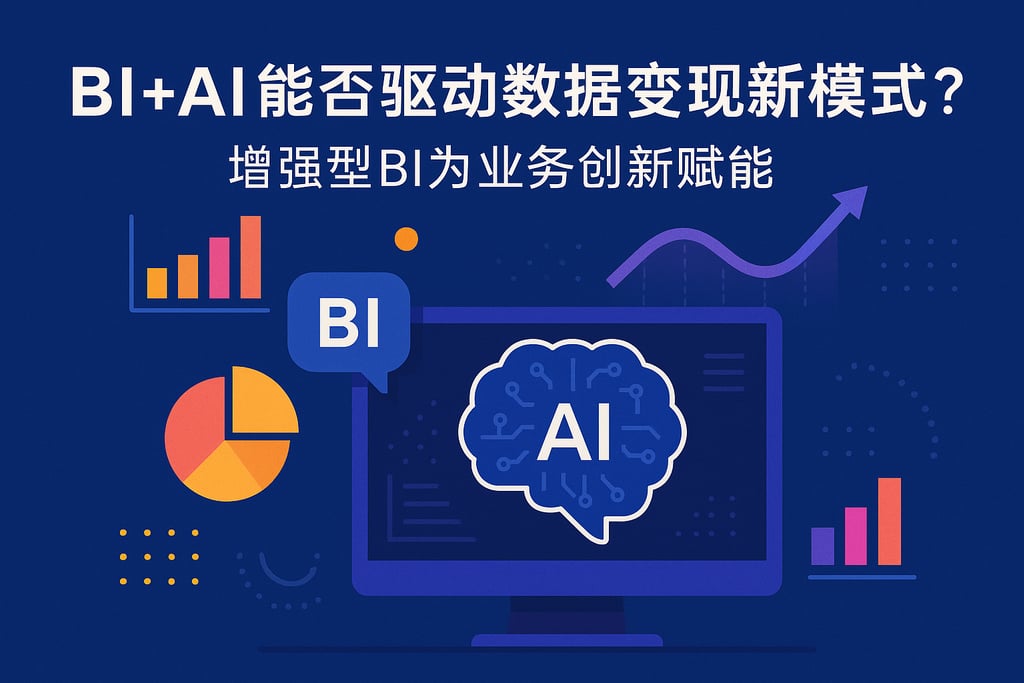 BI+AI能否驱动数据变现新模式？增强型BI为业务创新赋能