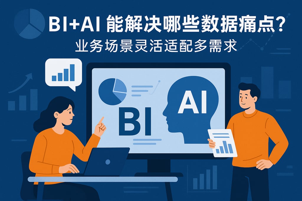 BI+AI能解决哪些数据痛点？业务场景灵活适配多需求