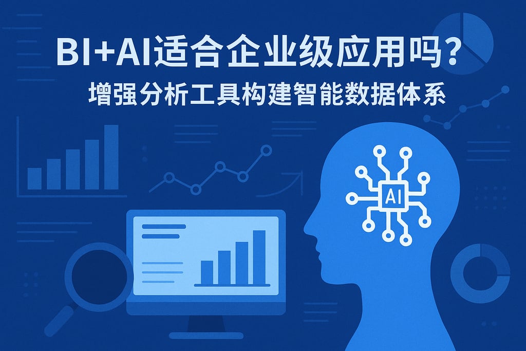 BI+AI适合企业级应用吗？增强分析工具构建智能数据体系