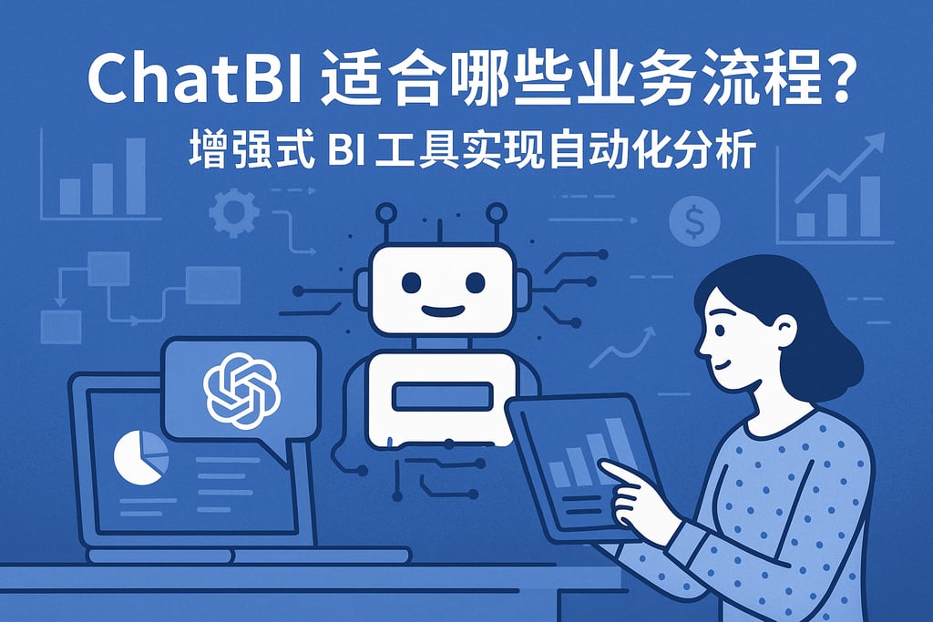 ChatBI适合哪些业务流程？增强式BI工具实现自动化分析