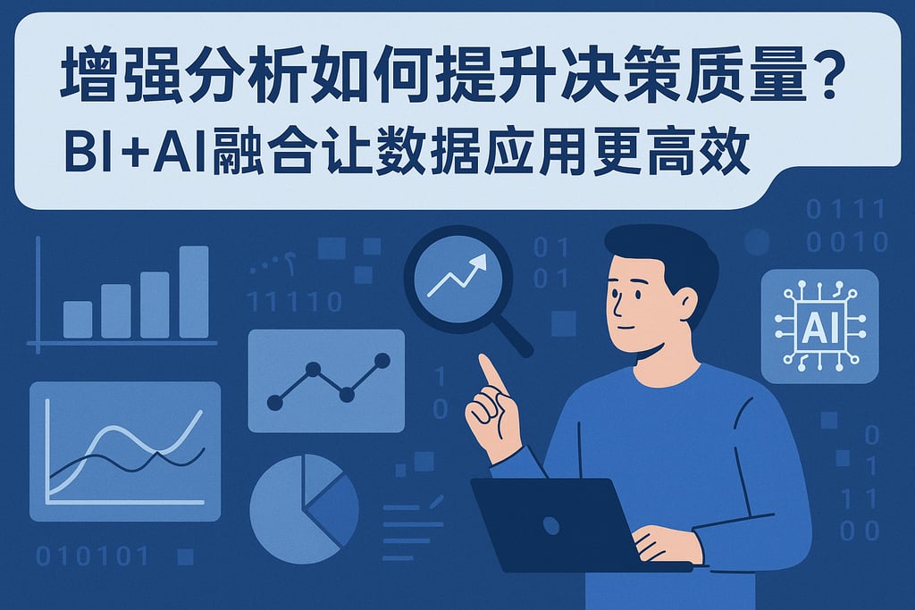 增强分析如何提升决策质量？BI+AI融合让数据应用更高效