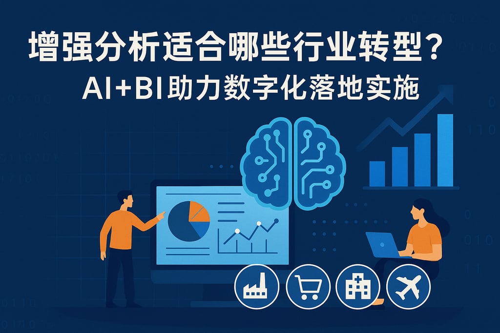 增强分析适合哪些行业转型？AI+BI助力数字化落地实施