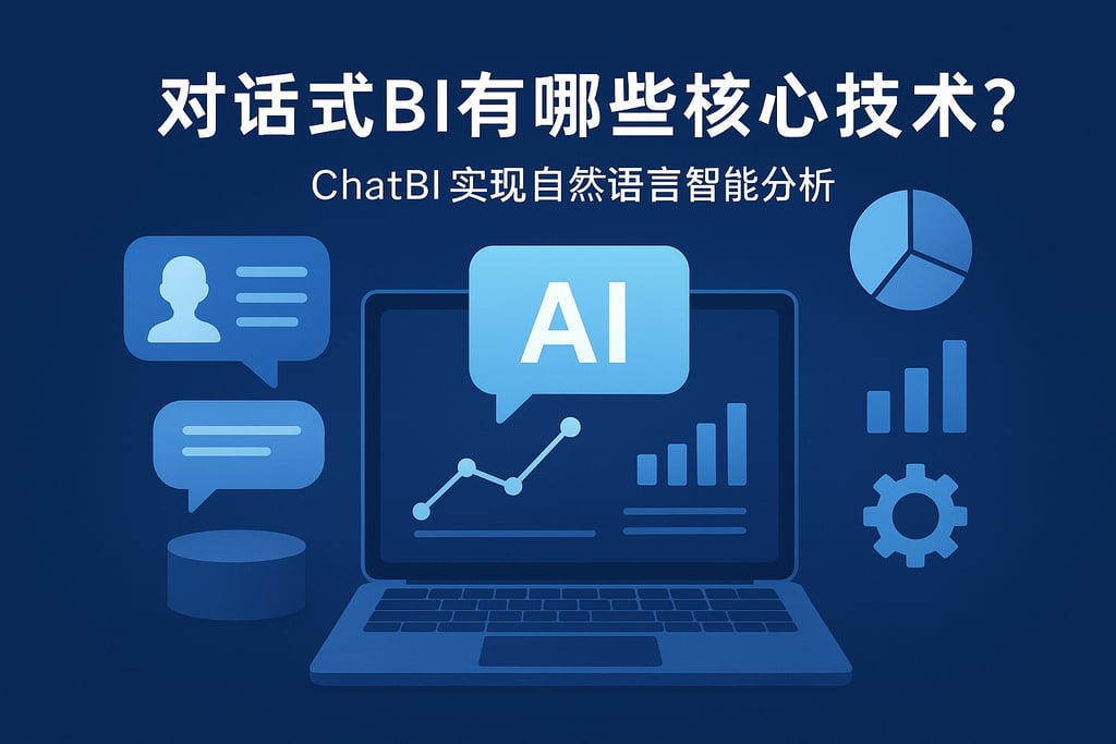 对话式BI有哪些核心技术？ChatBI实现自然语言智能分析