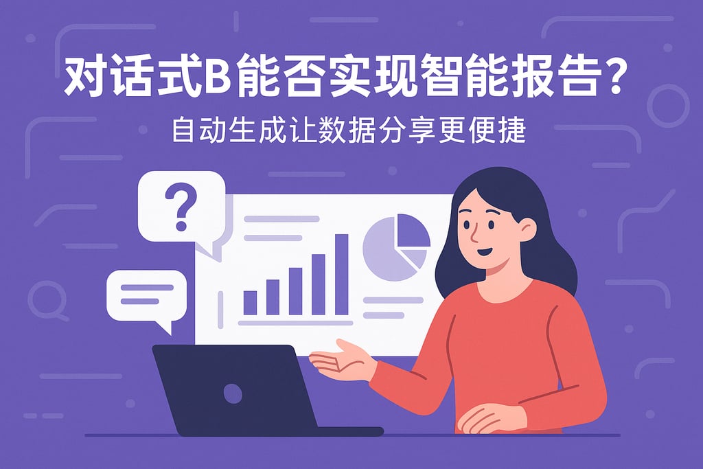 对话式BI能否实现智能报告？自动生成让数据分享更便捷