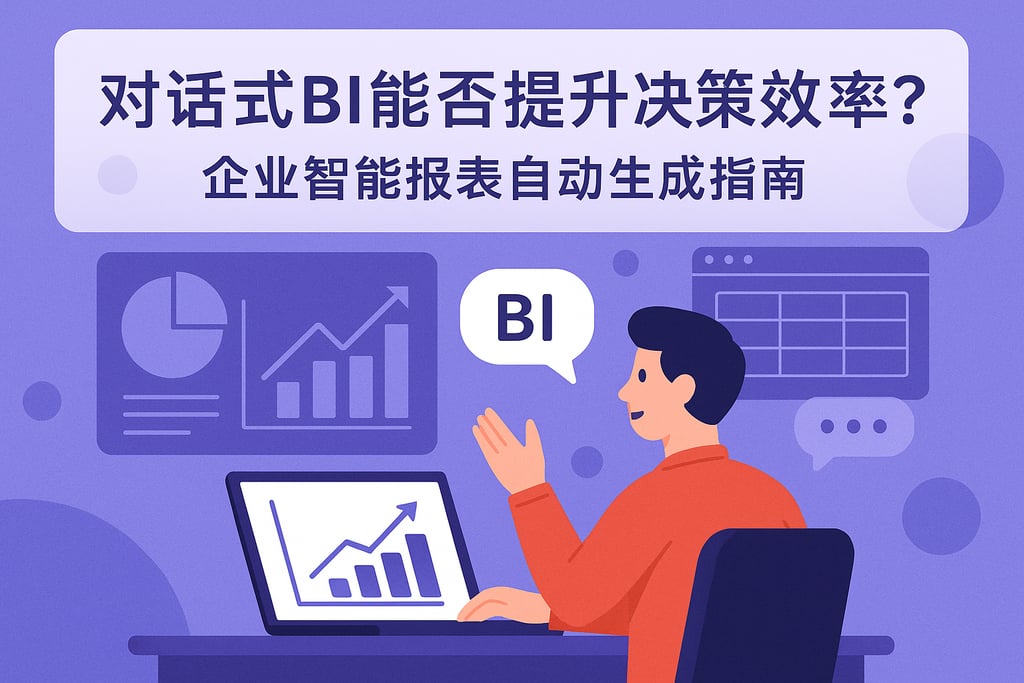 对话式BI能否提升决策效率？企业智能报表自动生成指南