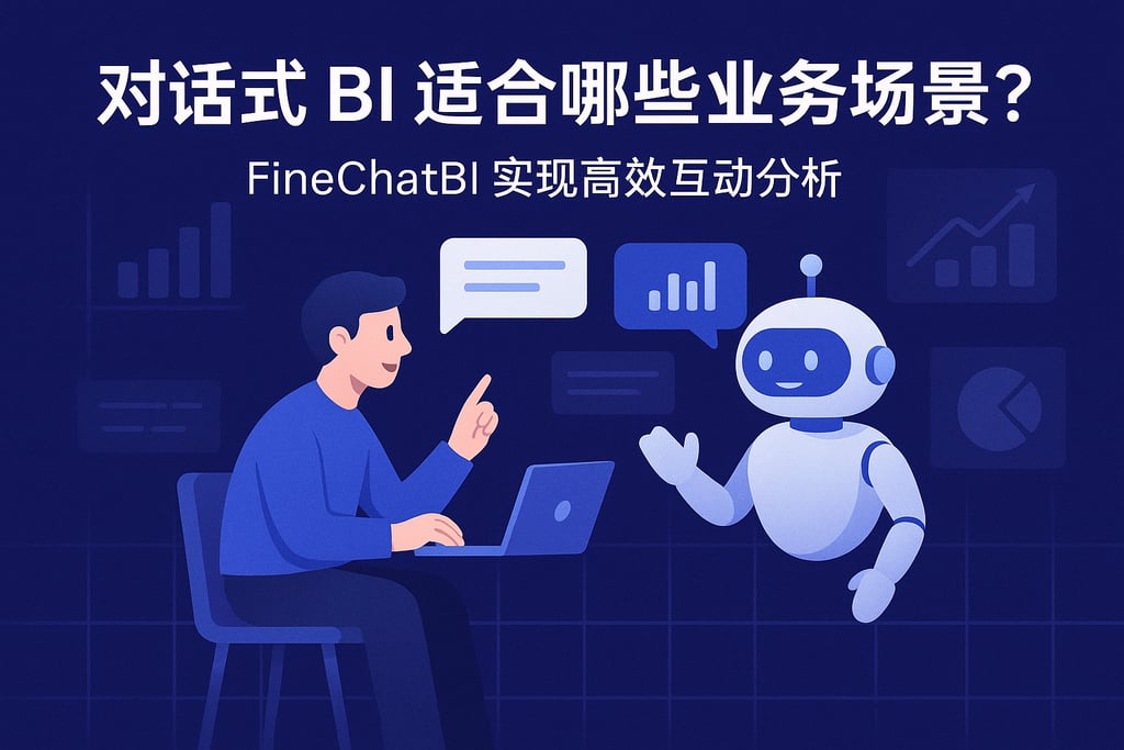 对话式BI适合哪些业务场景？FineChatBI实现高效互动分析