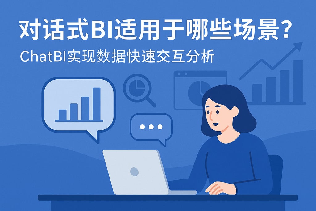 对话式BI适用于哪些场景？ChatBI实现数据快速交互分析