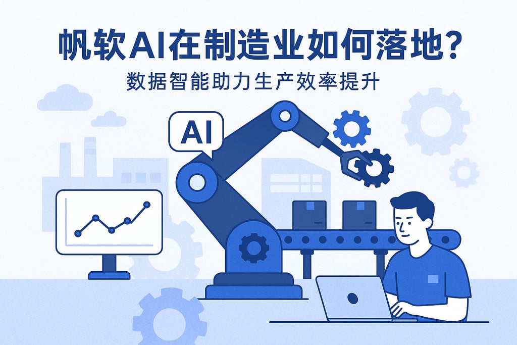 帆软AI在制造业如何落地？数据智能助力生产效率提升