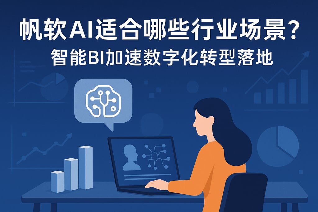 帆软AI适合哪些行业场景？智能BI加速数字化转型落地