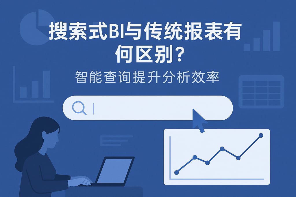 搜索式BI与传统报表有何区别？智能查询提升分析效率