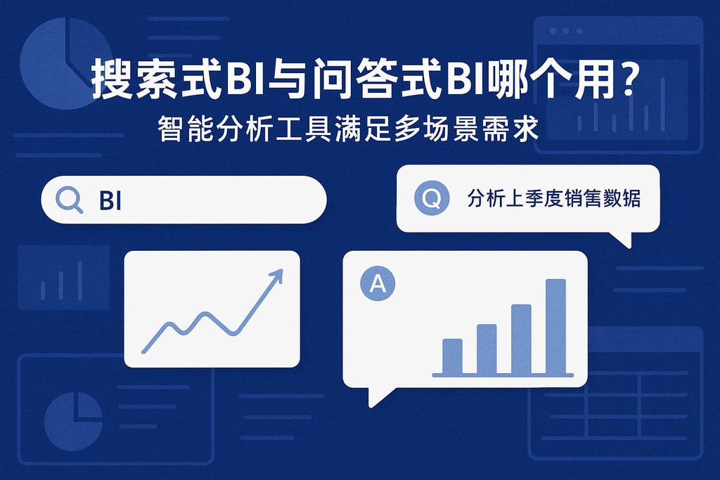 搜索式BI与问答式BI哪个好用？智能分析工具满足多场景需求
