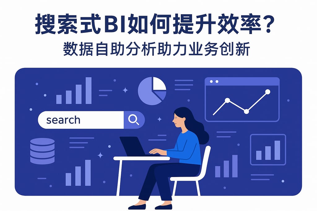 搜索式BI如何提升效率？数据自助分析助力业务创新