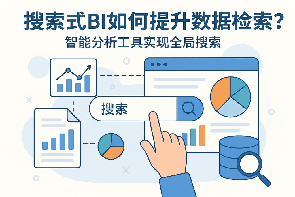 搜索式BI如何提升数据检索？智能分析工具实现全局搜索