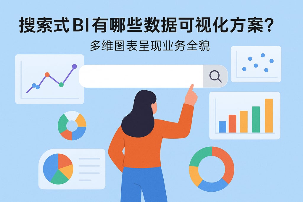 搜索式BI有哪些数据可视化方案？多维图表呈现业务全貌