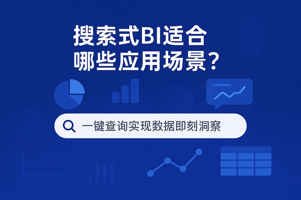 搜索式BI适合哪些应用场景？一键查询实现数据即刻洞察