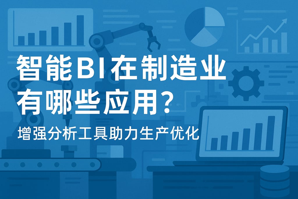 智能BI在制造业有哪些应用？增强分析工具助力生产优化
