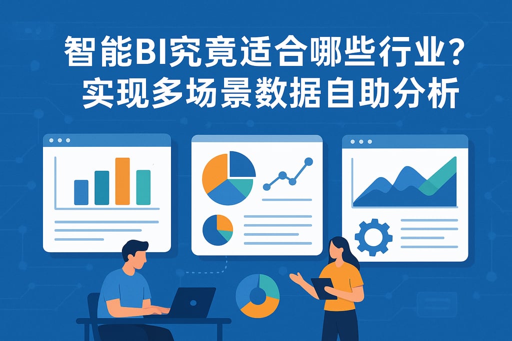 智能BI究竟适合哪些行业？实现多场景数据自助分析