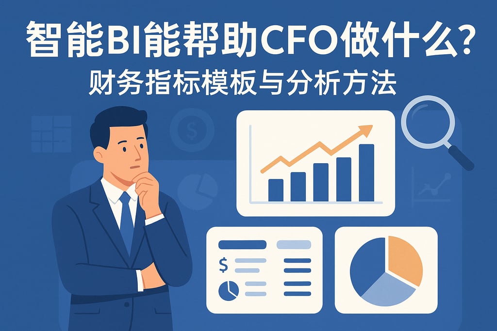 智能BI能帮助CFO做什么？财务指标模板与分析方法
