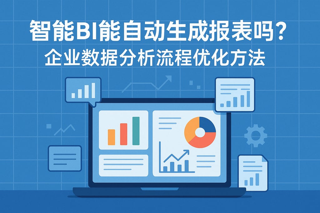 智能BI能自动生成报表吗？企业数据分析流程优化方法