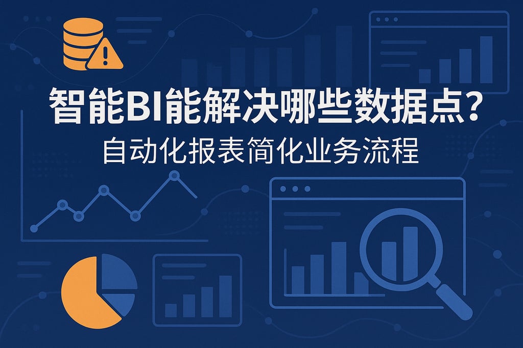智能BI能解决哪些数据痛点？自动化报表简化业务流程