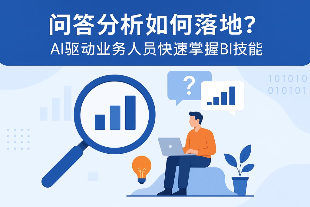 问答分析如何落地？AI驱动业务人员快速掌握BI技能