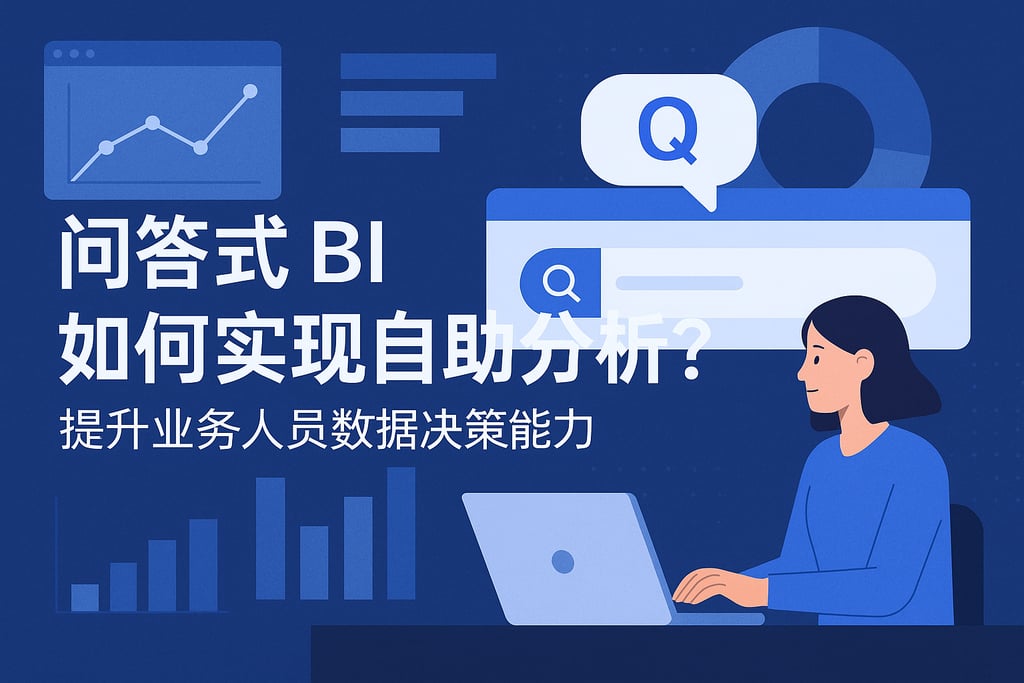 问答式BI如何实现自助分析？提升业务人员数据决策能力