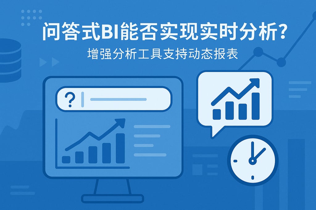 问答式BI能否实现实时分析？增强分析工具支持动态报表