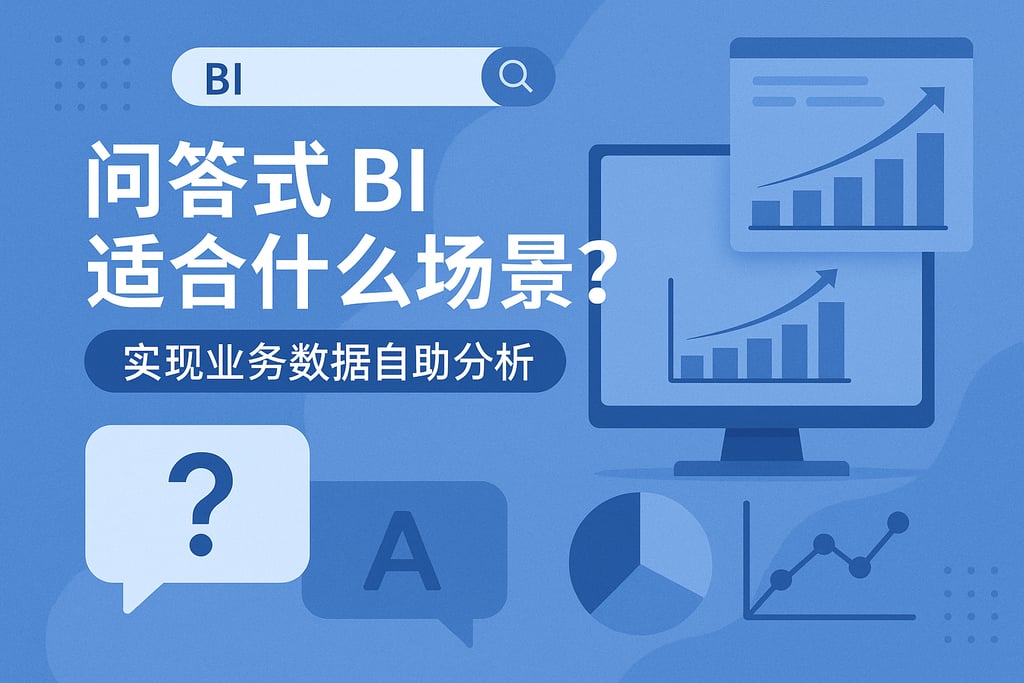 问答式BI适合什么场景？实现业务数据自助分析