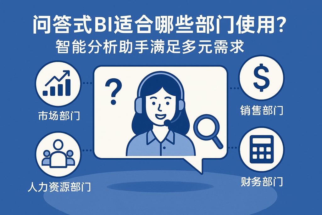 问答式BI适合哪些部门使用？智能分析助手满足多元需求