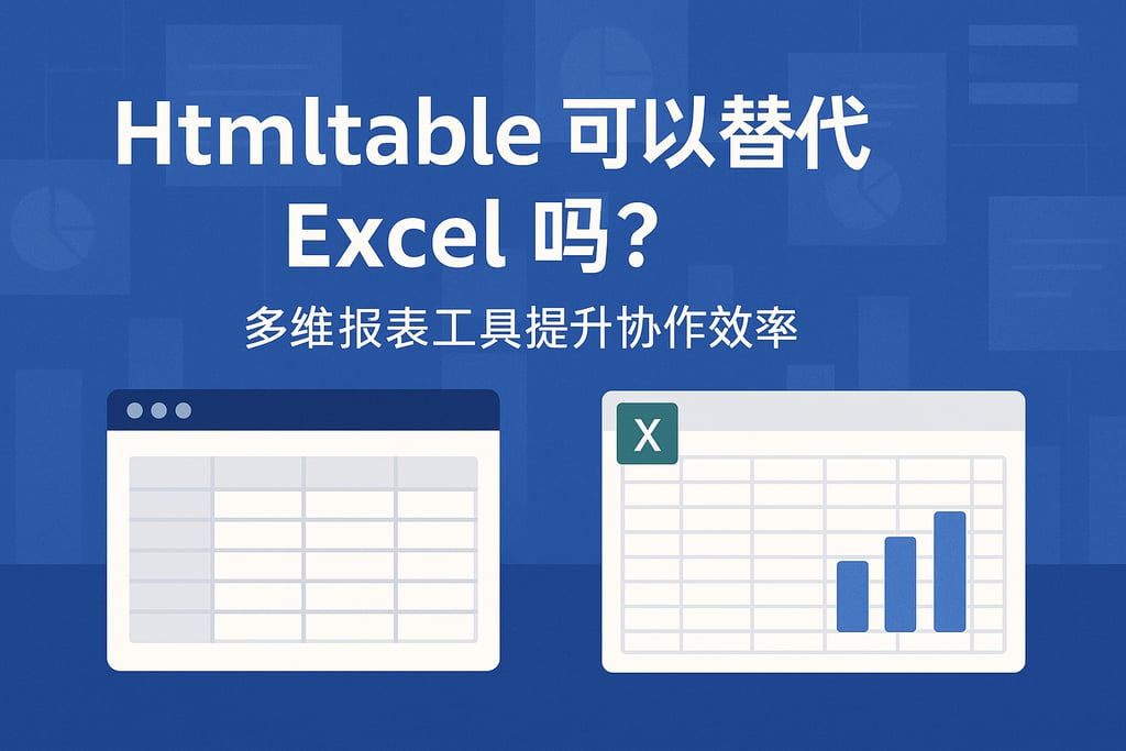 Htmltable可以替代Excel吗？多维报表工具提升协作效率