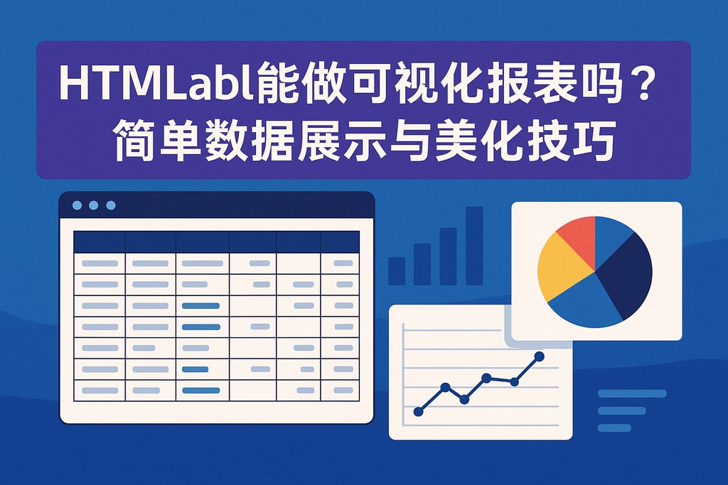 Htmltable能做可视化报表吗？简单数据展示与美化技巧