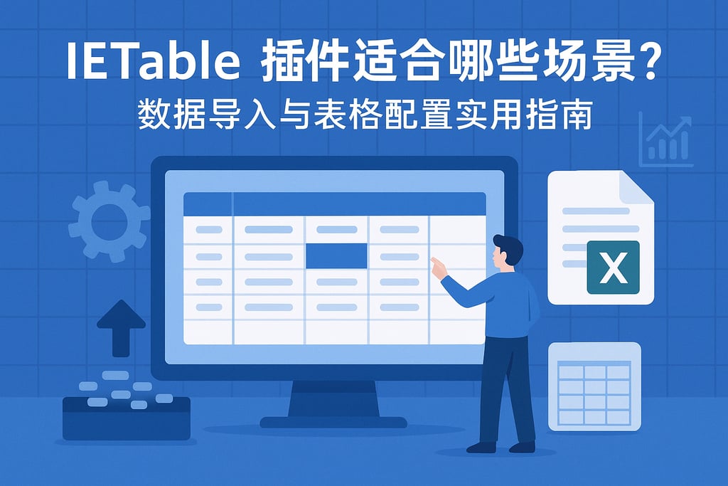 IETable插件适合哪些场景？数据导入与表格配置实用指南