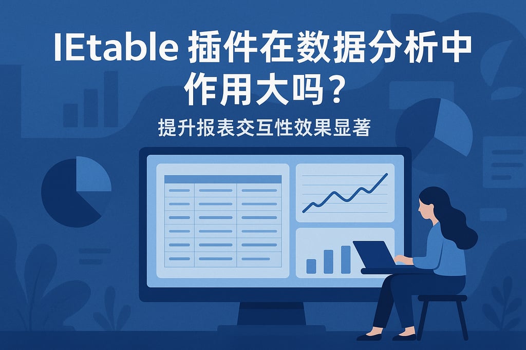 IEtable插件在数据分析中作用大吗？提升报表交互性效果显著