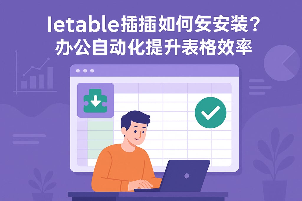 Ietable插件如何安装？办公自动化提升表格效率