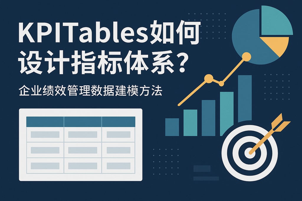 KPITables如何设计指标体系？企业绩效管理数据建模方法