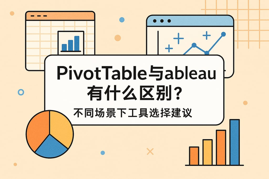 Pivotable与Tableau有什么区别？不同场景下工具选择建议