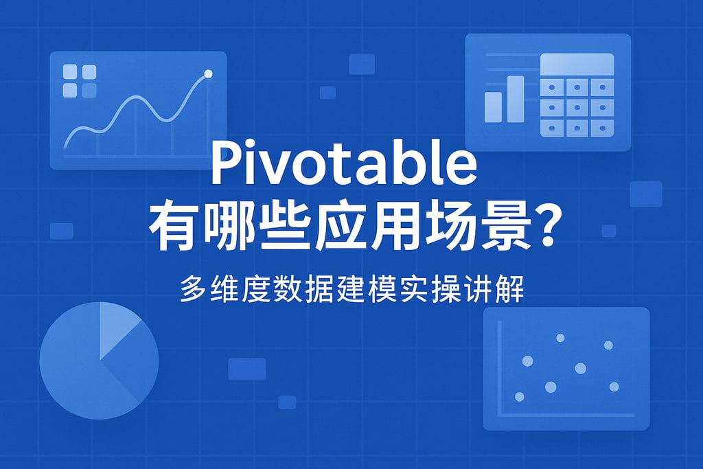Pivotable有哪些应用场景？多维度数据建模实操讲解