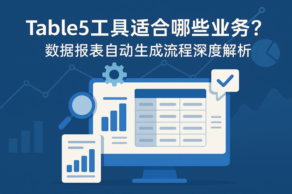 Table5工具适合哪些业务？数据报表自动生成流程深度解析
