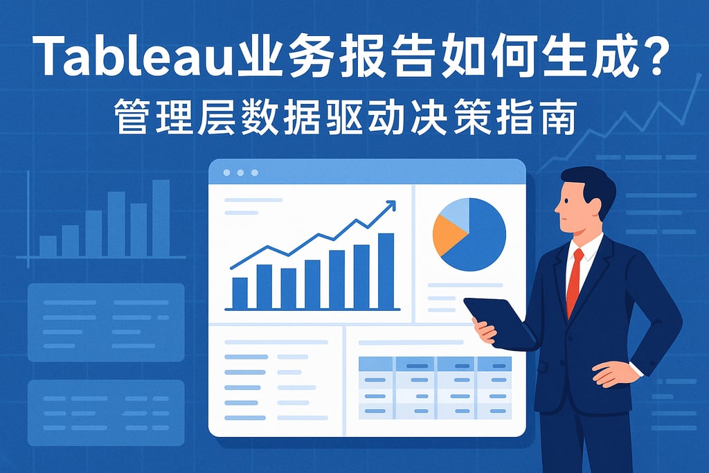 Tableau业务报告如何生成？管理层数据驱动决策指南