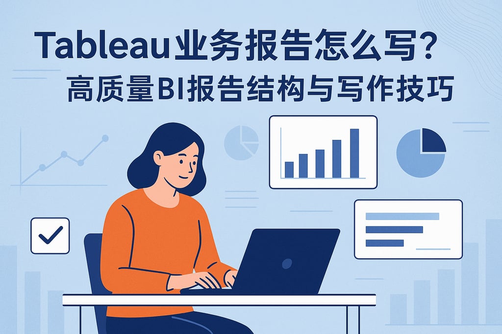 Tableau业务报告怎么写？高质量BI报告结构与写作技巧