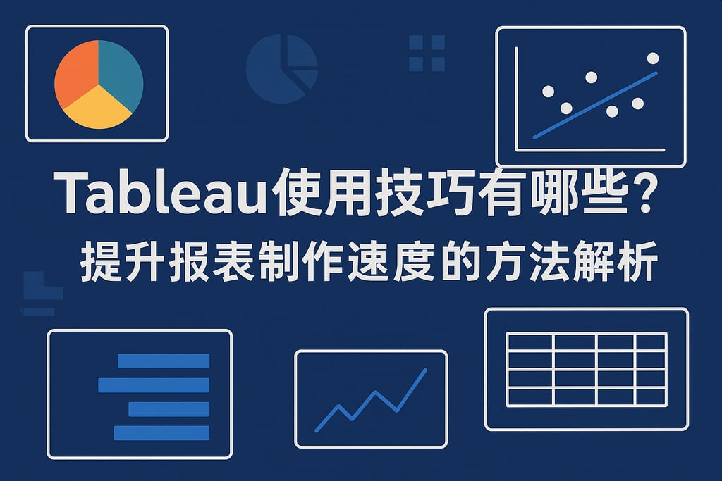 Tableau使用技巧有哪些？提升报表制作速度的方法解析