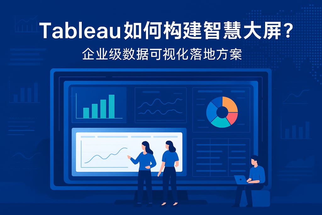 Tableau如何构建智慧大屏？企业级数据可视化落地方案