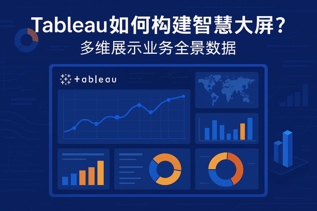 Tableau如何构建智慧大屏？多维展示业务全景数据