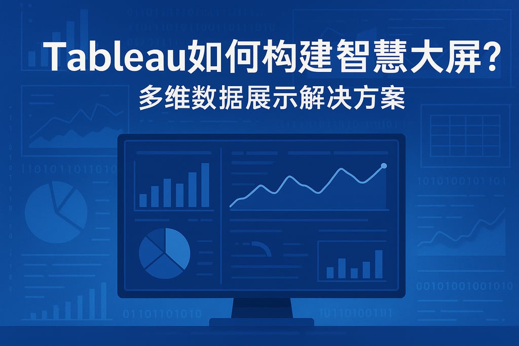 Tableau如何构建智慧大屏？多维数据展示解决方案
